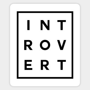 Introvert Boxed (Black) Magnet